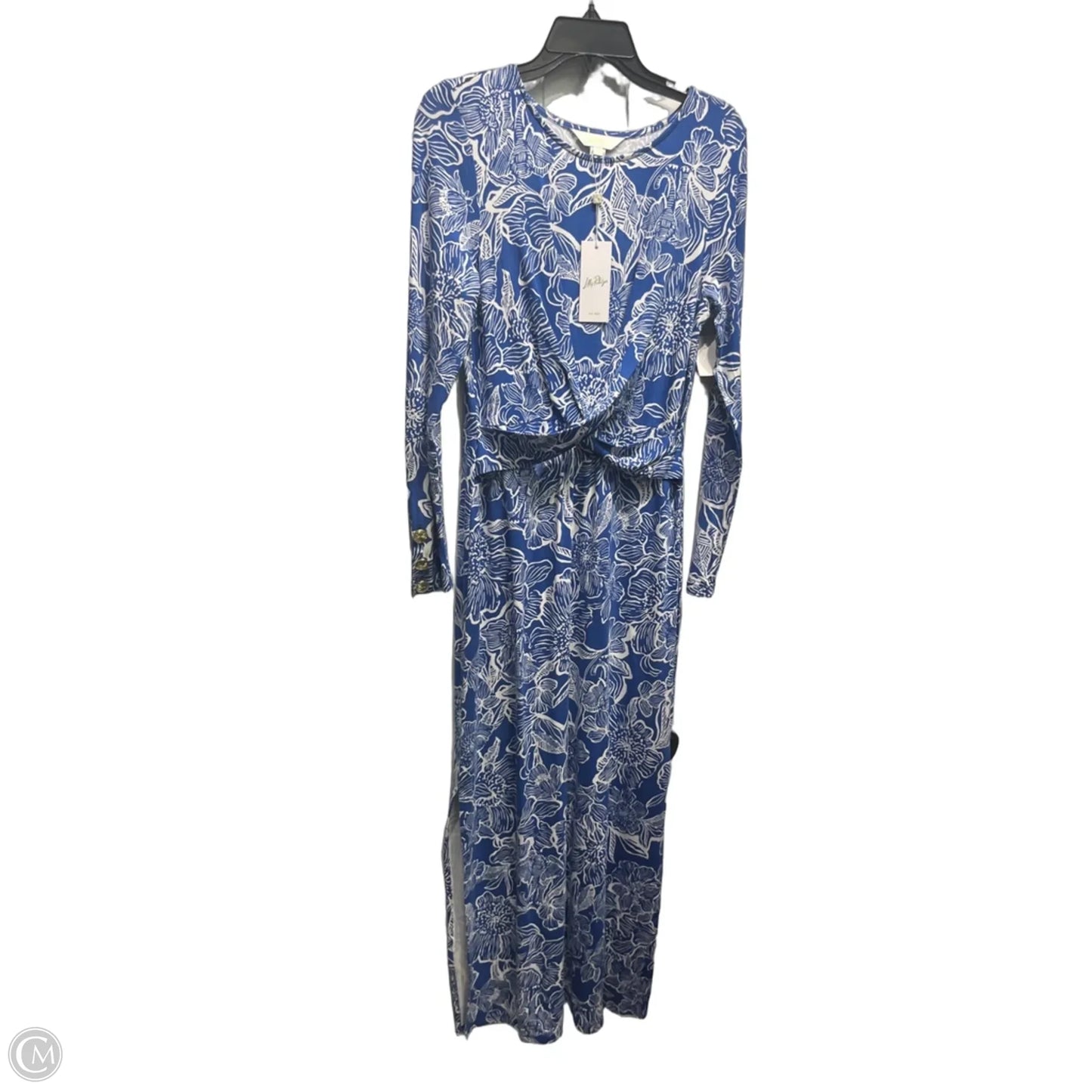 Dress Designer By Lilly Pulitzer In Blue & White, Size: M