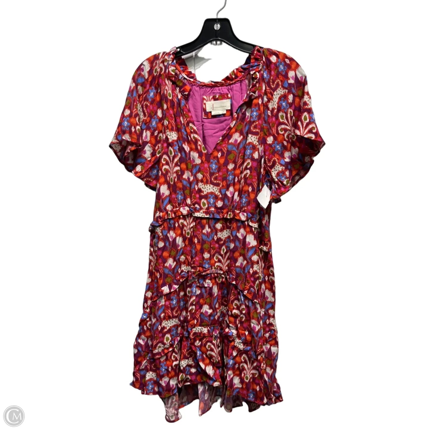 Dress Casual Short By Anthropologie In Blue & Red, Size: S