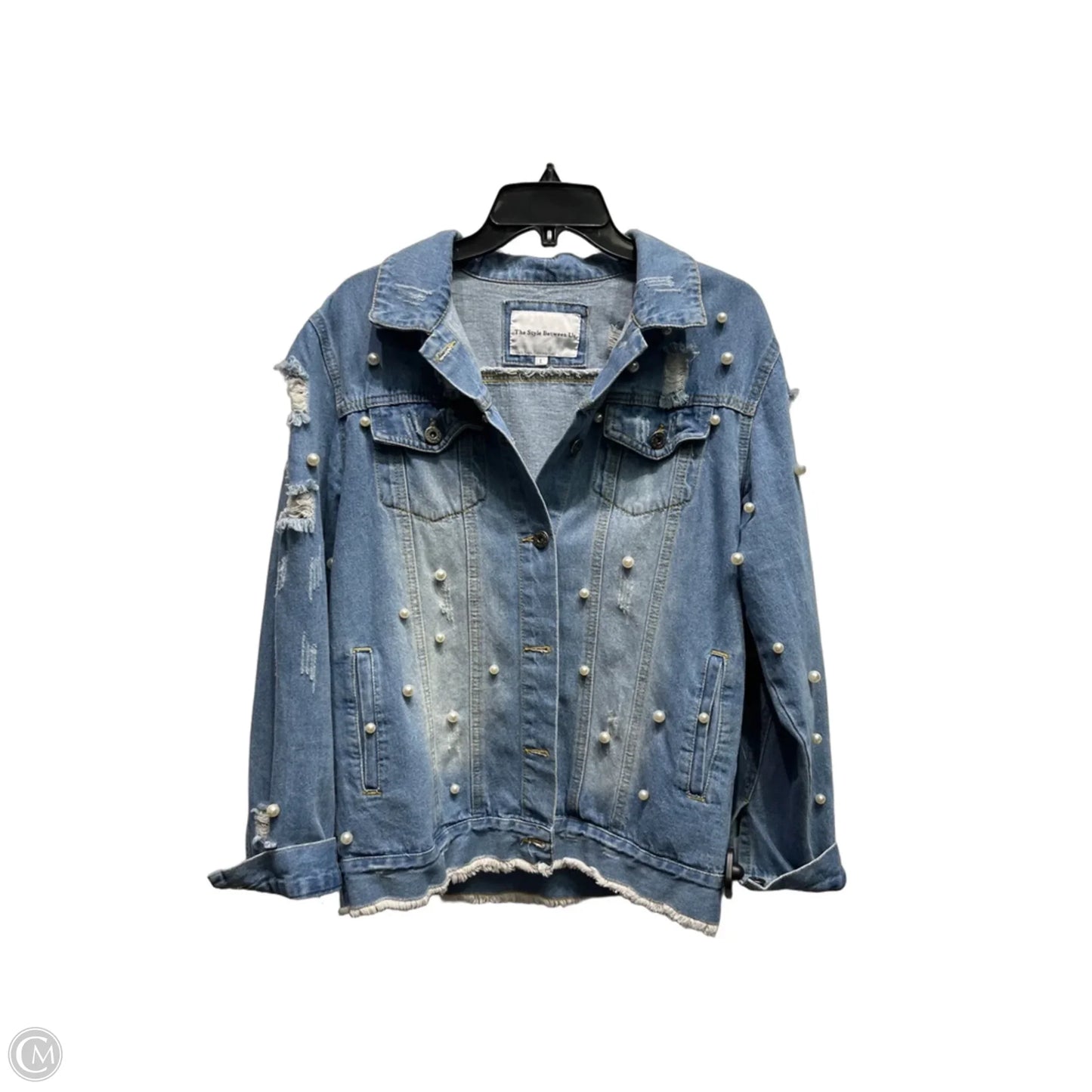Jacket Denim By THE STYLE BETWEEN US In Blue Denim, Size: L