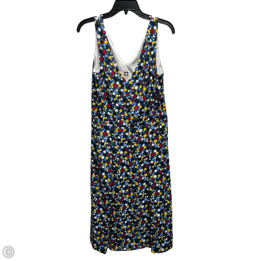 Dress Casual Midi By Anne Klein In Blue & Red, Size: 14