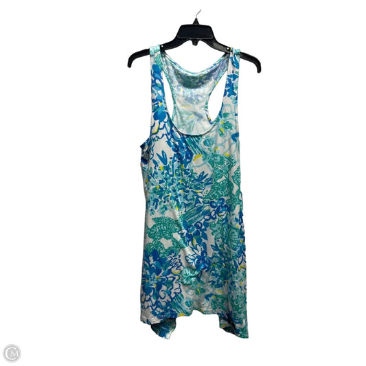 Dress Designer By Lilly Pulitzer In Blue & Green, Size: Xl