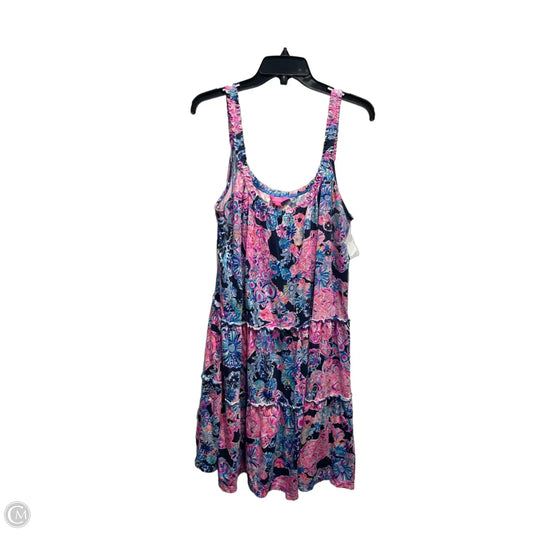 Dress Designer By Lilly Pulitzer In Blue & Pink, Size: Xl