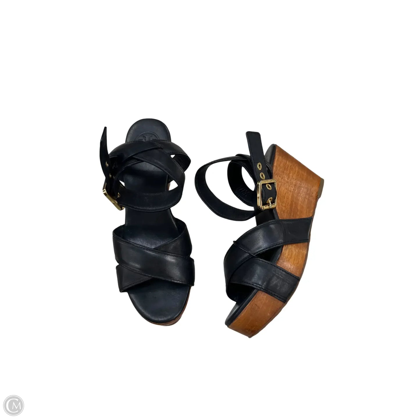 Sandals Designer By Tory Burch In Black, Size: 7.5