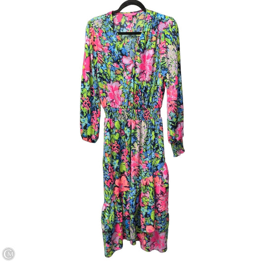 Dress Designer By Lilly Pulitzer In Blue & Green, Size: 12