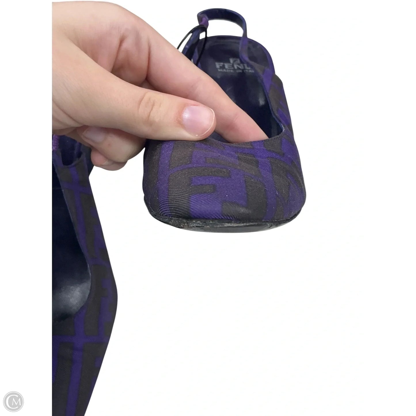 Shoes Luxury Designer By Fendi In Purple, Size: 8