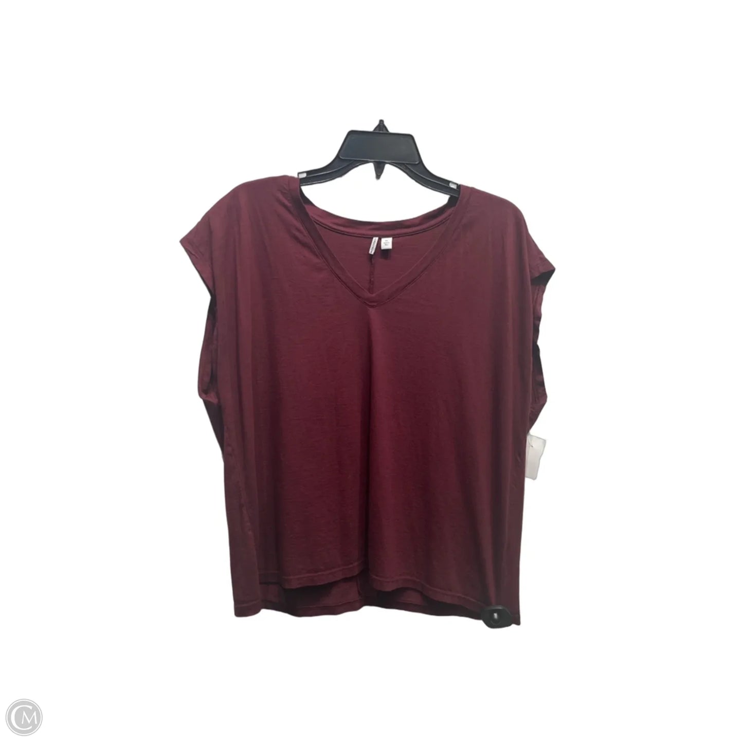 Top Short Sleeve Basic By Nordstrom In Red, Size: Xl