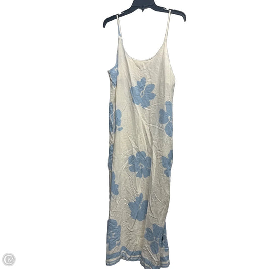 Dress Casual Maxi By academy women In Blue & White, Size: M