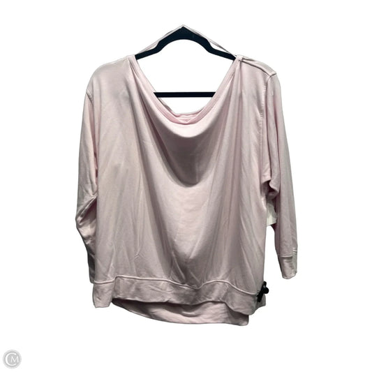Athletic Top Long Sleeve Crewneck By Lululemon In Pink, Size: M