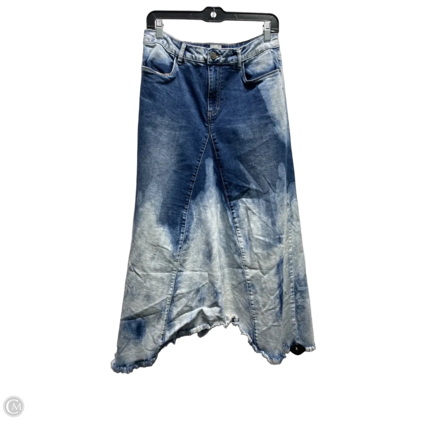 Skirt Maxi By wash lab In Blue Denim, Size: 8