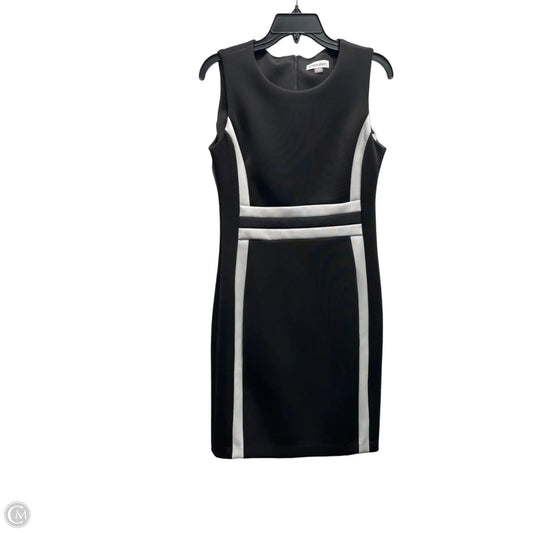 Dress Work By Calvin Klein In Black & White, Size: 10