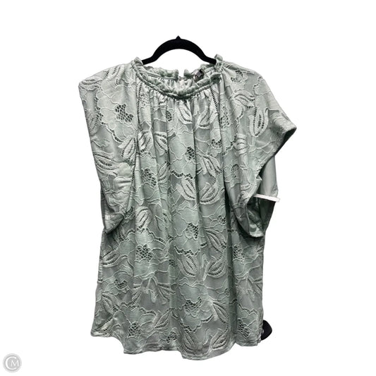 Top Short Sleeve By Anne Klein In Green, Size: Xl