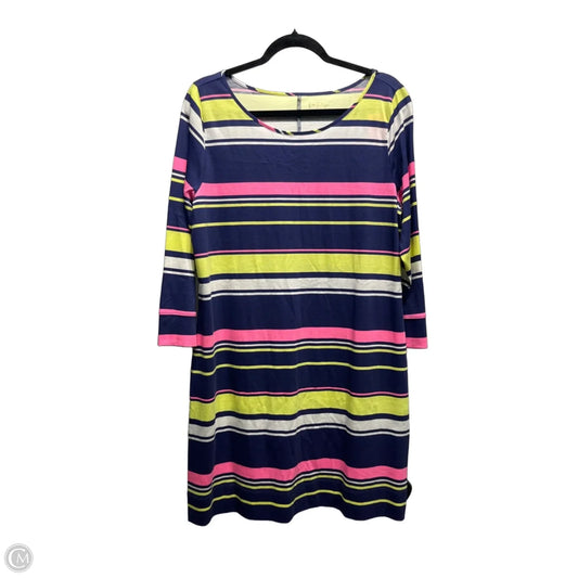 Dress Designer By Lilly Pulitzer In Blue & Yellow, Size: Xl