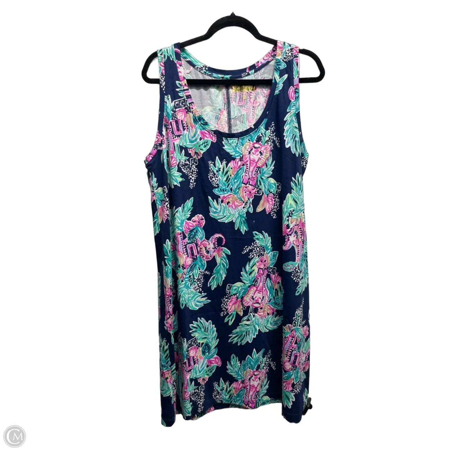 Dress Designer By Lilly Pulitzer In Blue & Green, Size: Xl