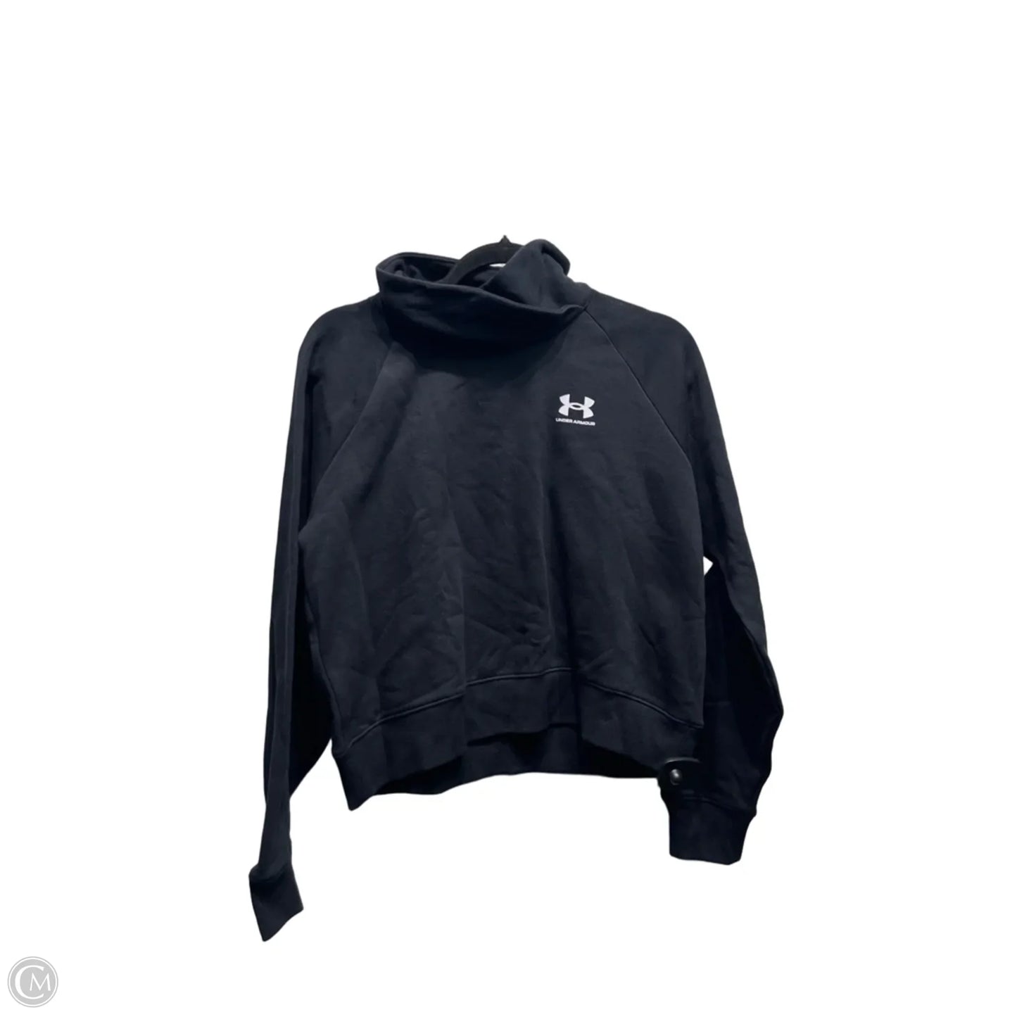 Athletic Sweatshirt Collar By Under Armour In Black & White, Size: S