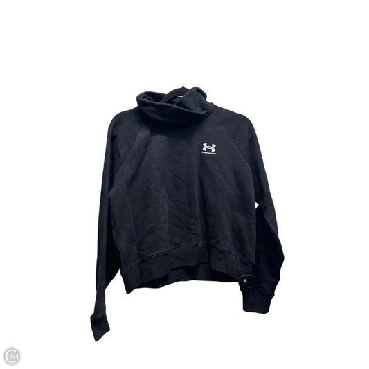 Athletic Sweatshirt Collar By Under Armour In Black & White, Size: S