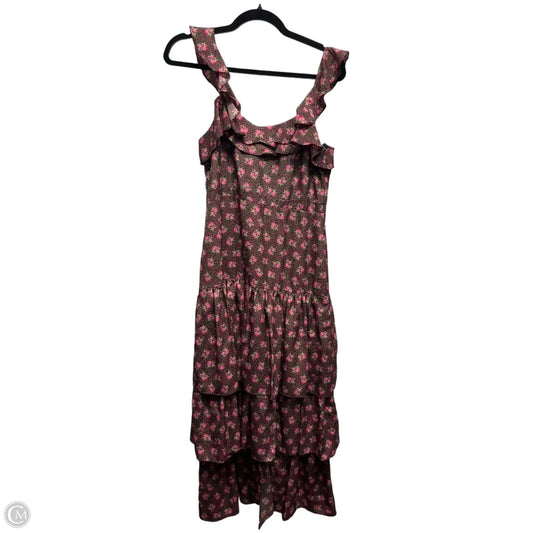 Dress Casual Midi By likely In Green & Pink, Size: 4