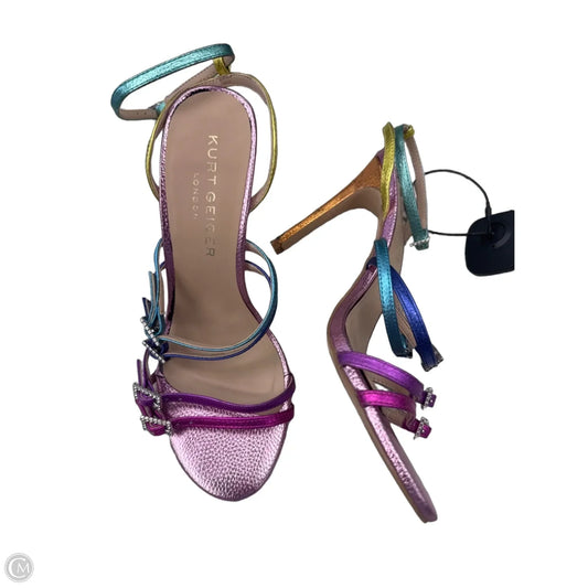 Sandals Heels Stiletto By Kurt Geiger London In Pink, Size: 8