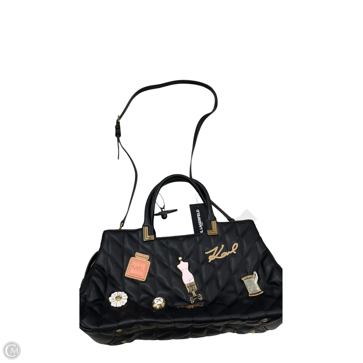 Handbag Designer By Karl Lagerfeld, Size: Medium