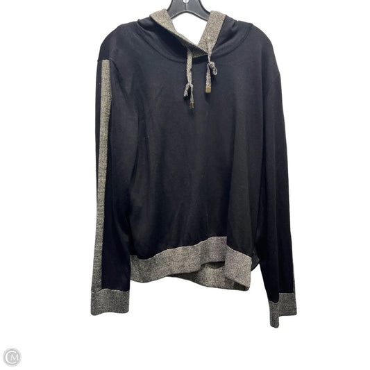 Sweatshirt Designer By Karl Lagerfeld In Black & Gold, Size: L