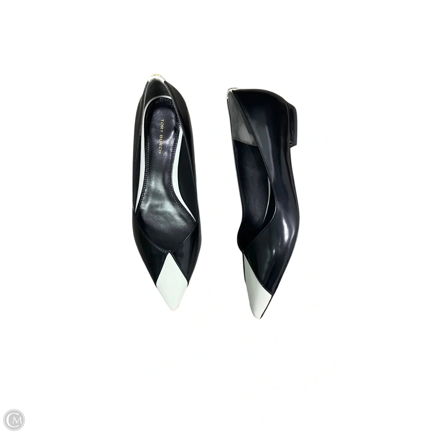 Shoes Designer By Tory Burch In Black & White, Size: 7