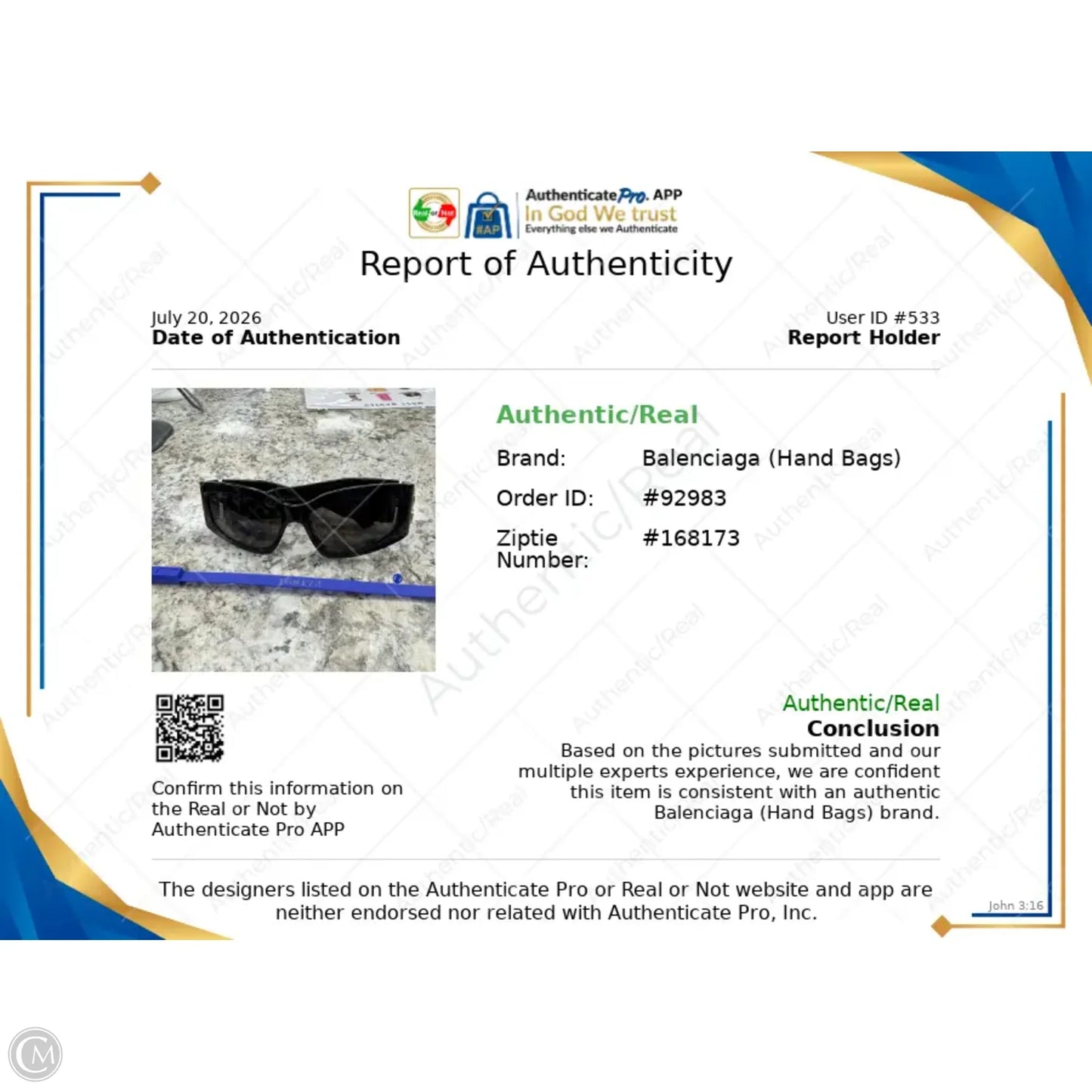 Sunglasses Luxury Designer By Balenciaga, Size: