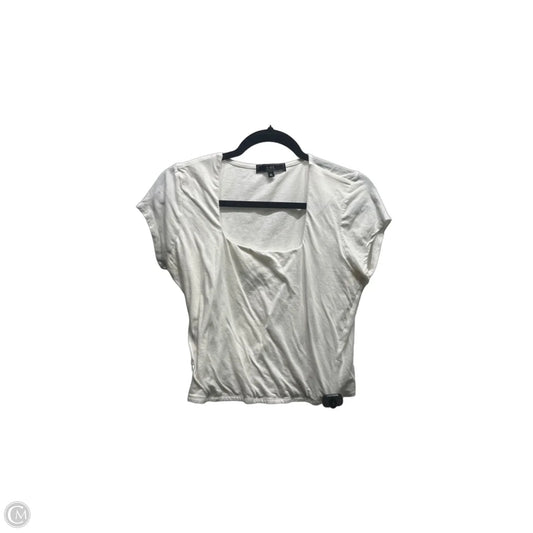 Top Short Sleeve By Vibe In White, Size: Xl