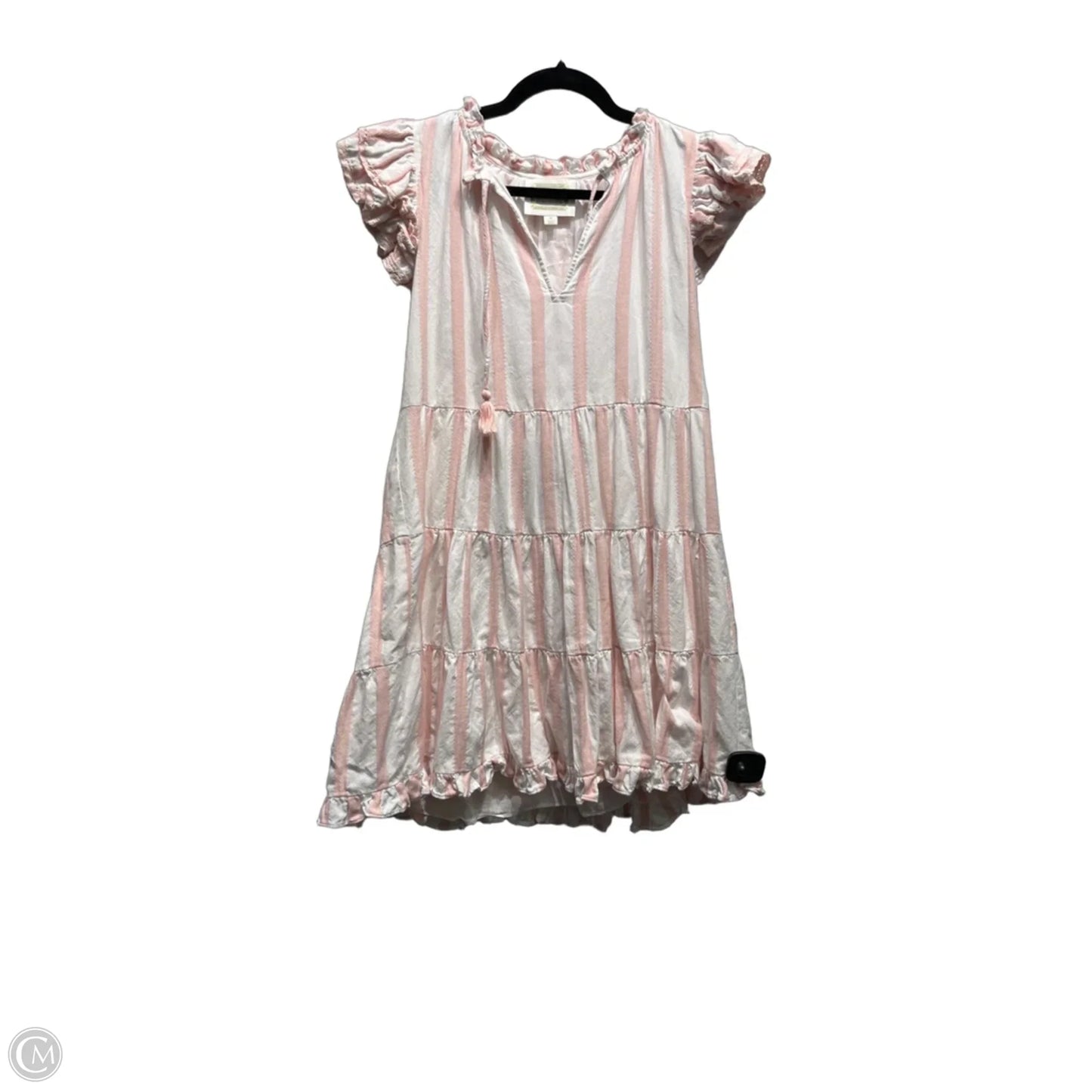 Dress Casual Short By Sail To Sable In Pink & White, Size: M
