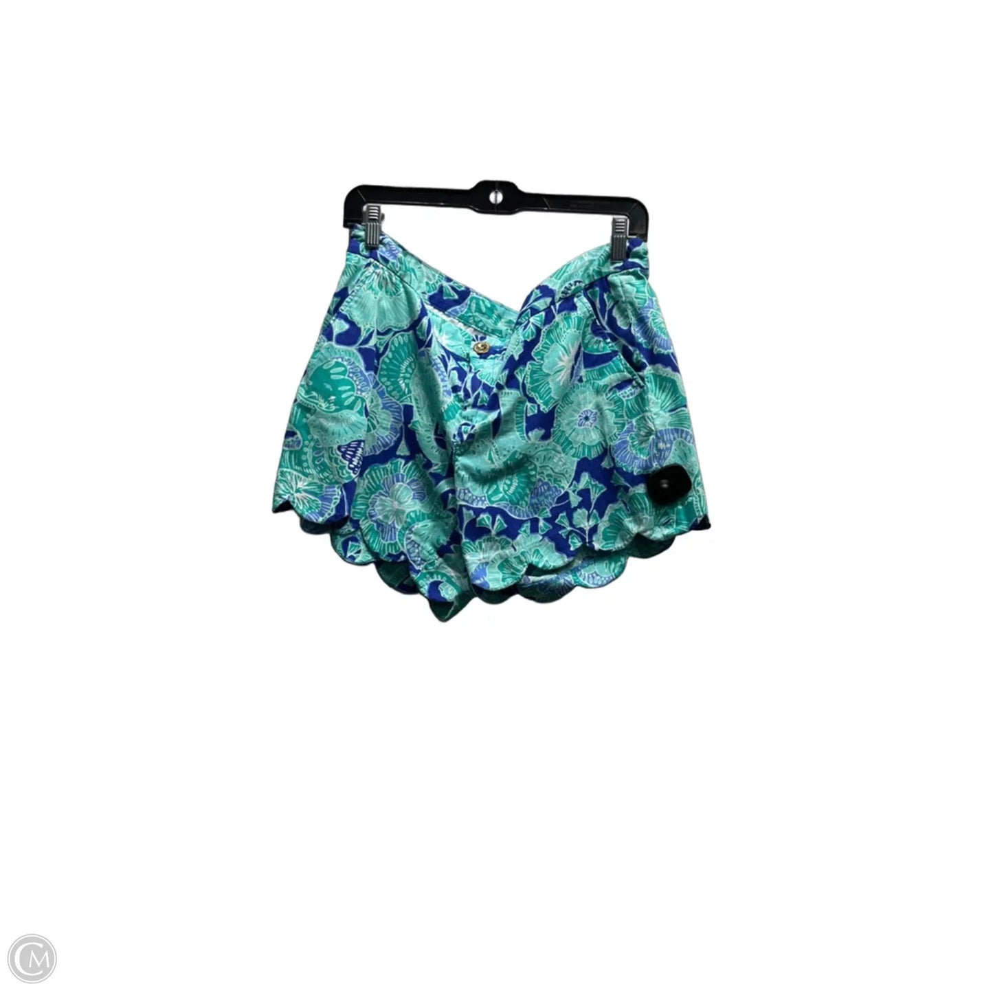 Shorts Designer By Lilly Pulitzer In Blue & Green, Size: 12