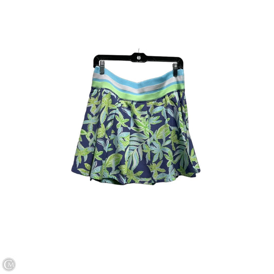 Skort Designer By Lilly Pulitzer In Blue & Green, Size: L
