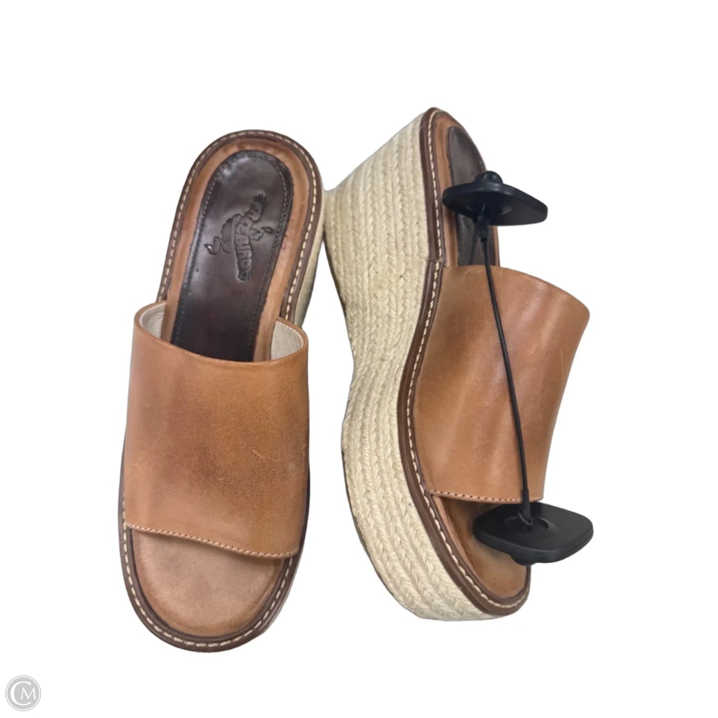 Sandals Heels Wedge By Freebird In Brown, Size: 8