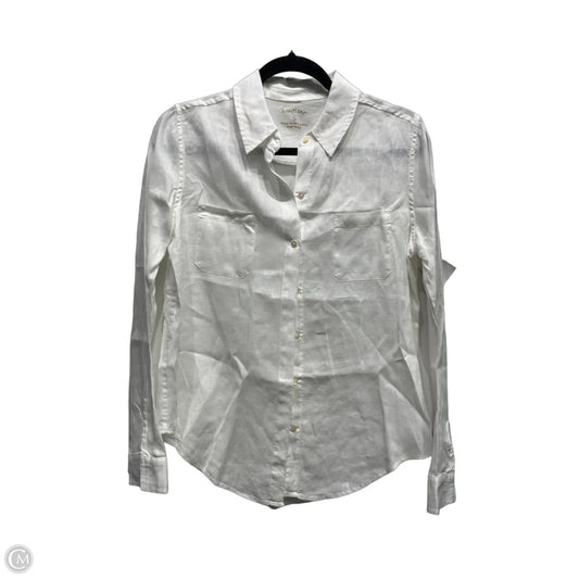 Top Long Sleeve Designer By Lilly Pulitzer In White, Size: S