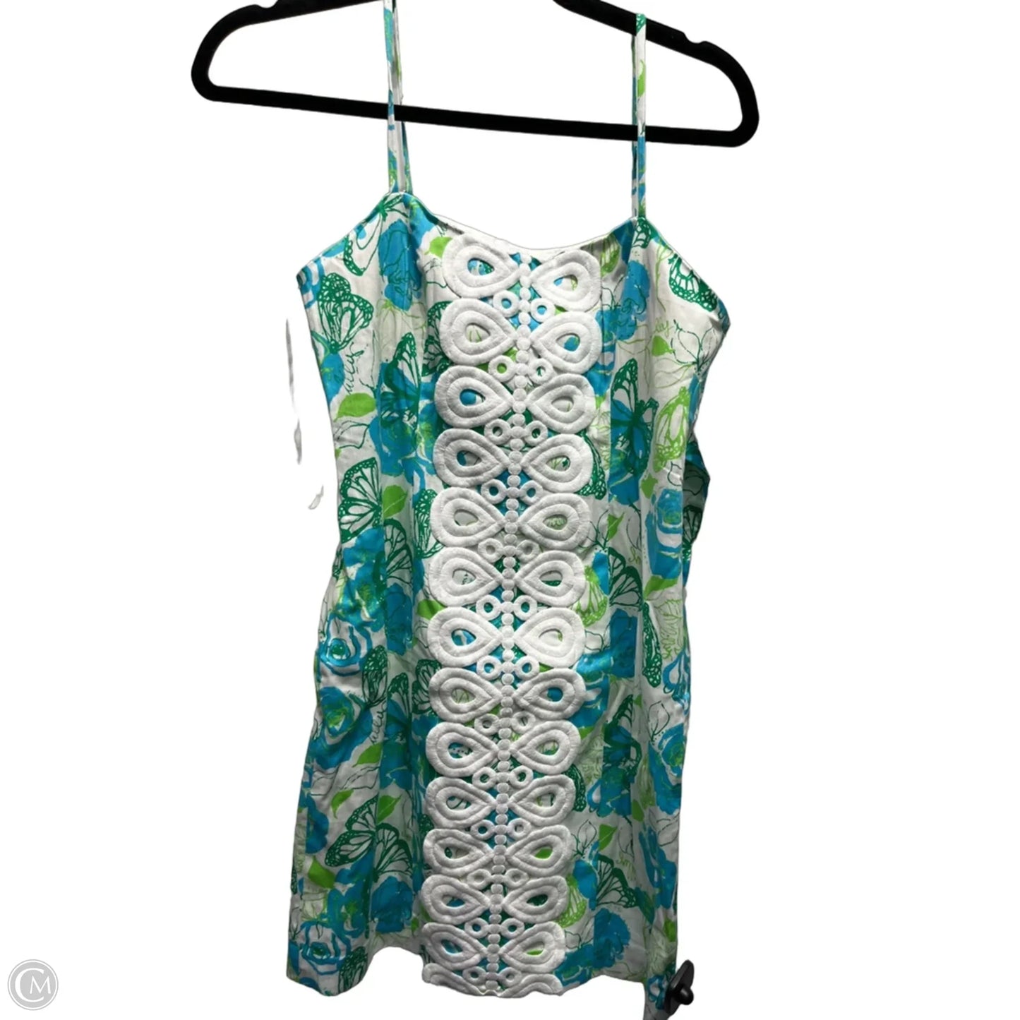 Dress Designer By Lilly Pulitzer In Blue & Green, Size: 4