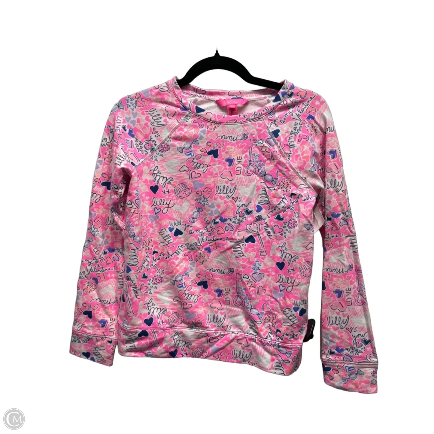 Top Long Sleeve Designer By Lilly Pulitzer In Pink & Purple, Size: Xs