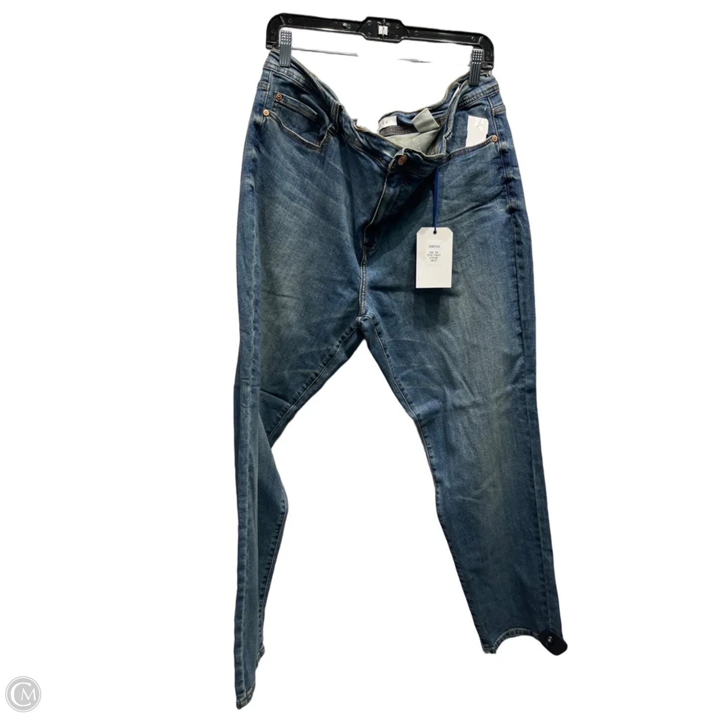 Jeans Straight By Eunina In Blue Denim, Size: 3x