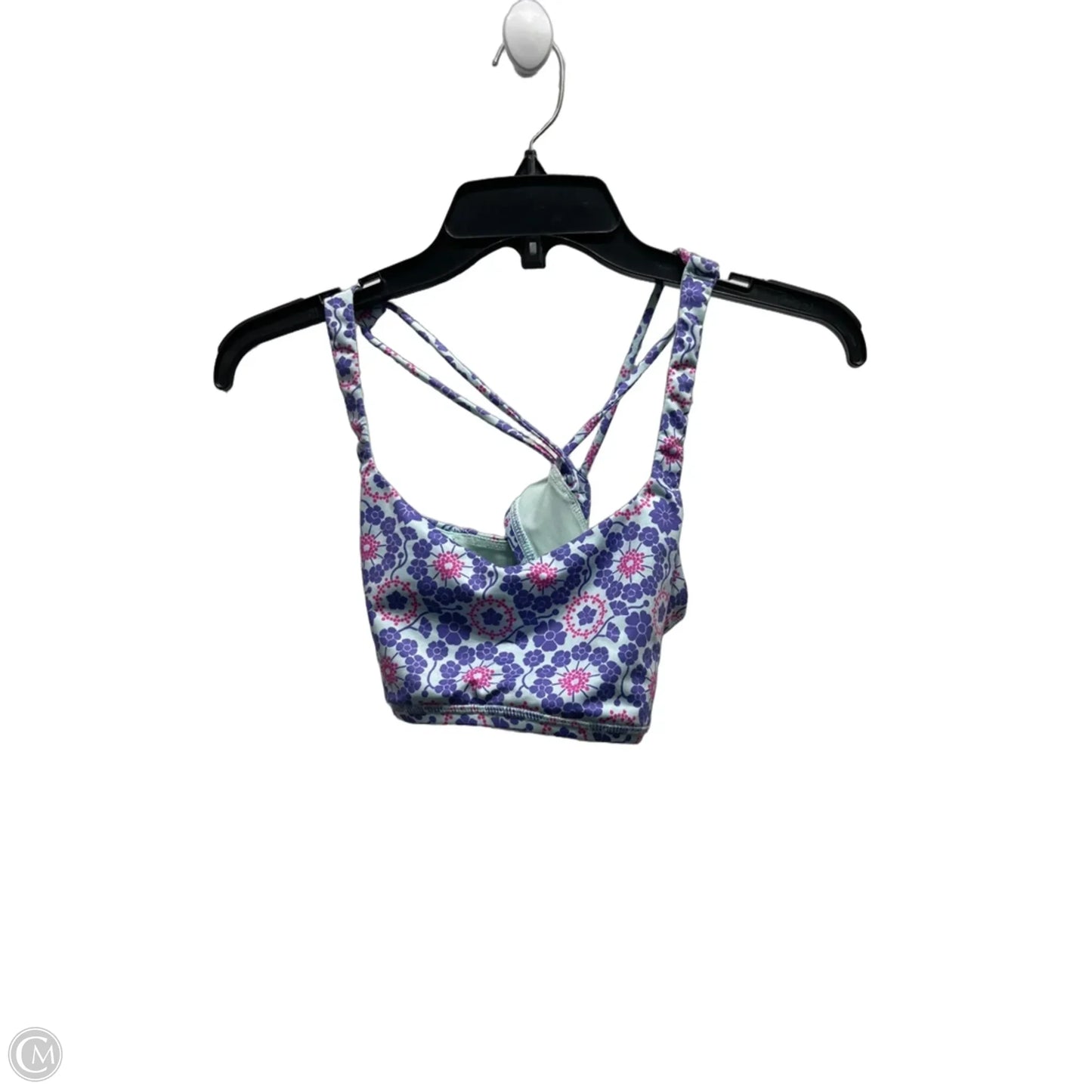 Athletic Bra By Lululemon In Blue & Pink, Size: Xs
