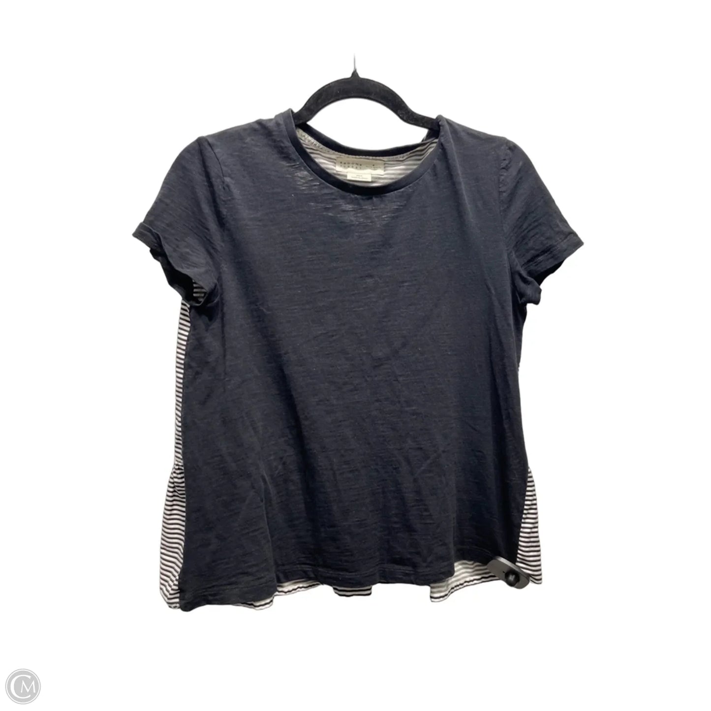 Top Short Sleeve Designer By Kate Spade In Black & White, Size: S