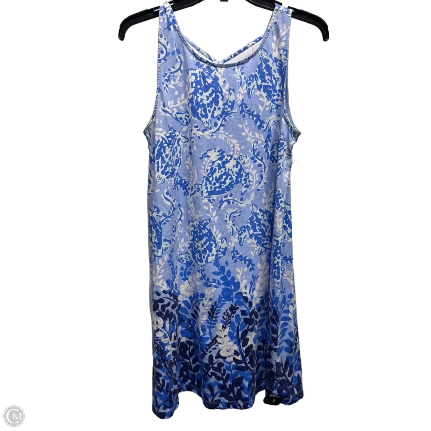 Dress Designer By Lilly Pulitzer In Blue & White, Size: M