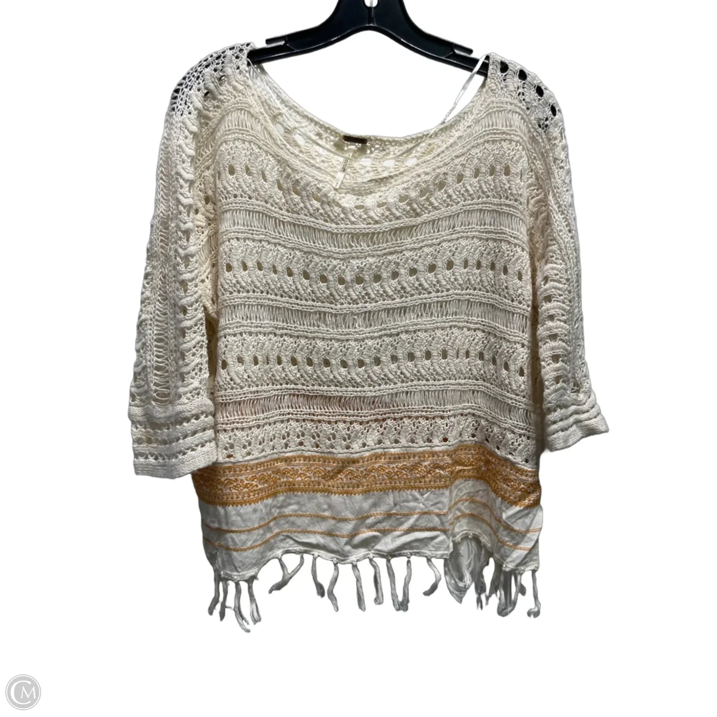 Top Long Sleeve By Free People In Tan, Size: S
