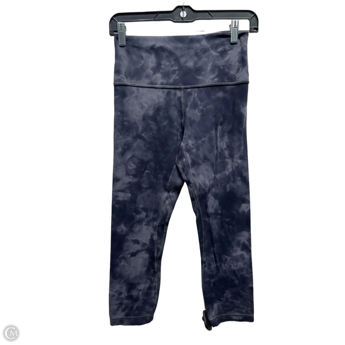 Athletic Leggings Capris By Lululemon In Black & Grey, Size: 6