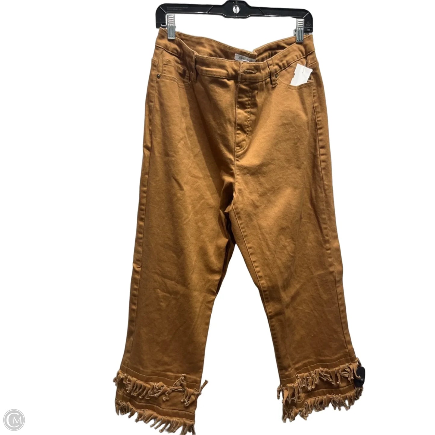 Jeans Cropped By John Mark In Brown Denim, Size: 16