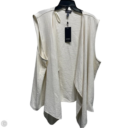 Vest Other By Jones New York In Cream, Size: 3x
