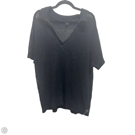 Top Short Sleeve By Torrid In Black, Size: 3x