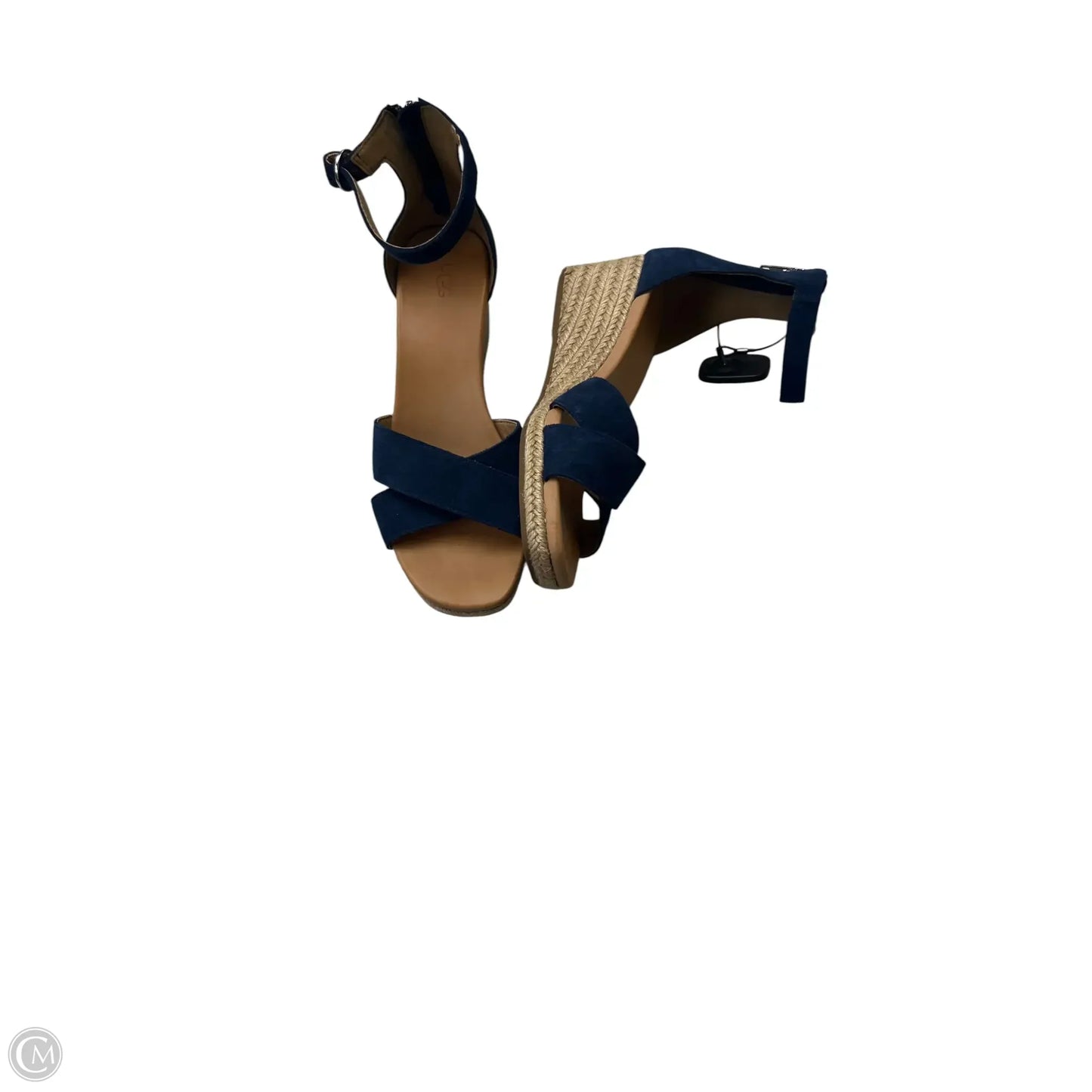 Sandals Designer By Ugg In Navy, Size: 9.5