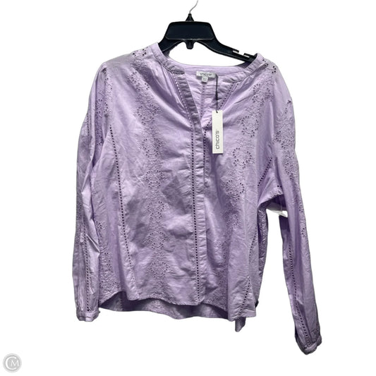 Top Long Sleeve By Chicos In Purple, Size: L