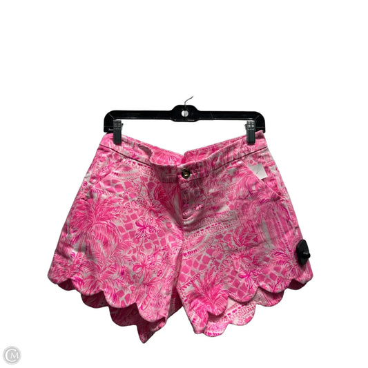 Shorts Designer By Lilly Pulitzer In Pink & White, Size: 10