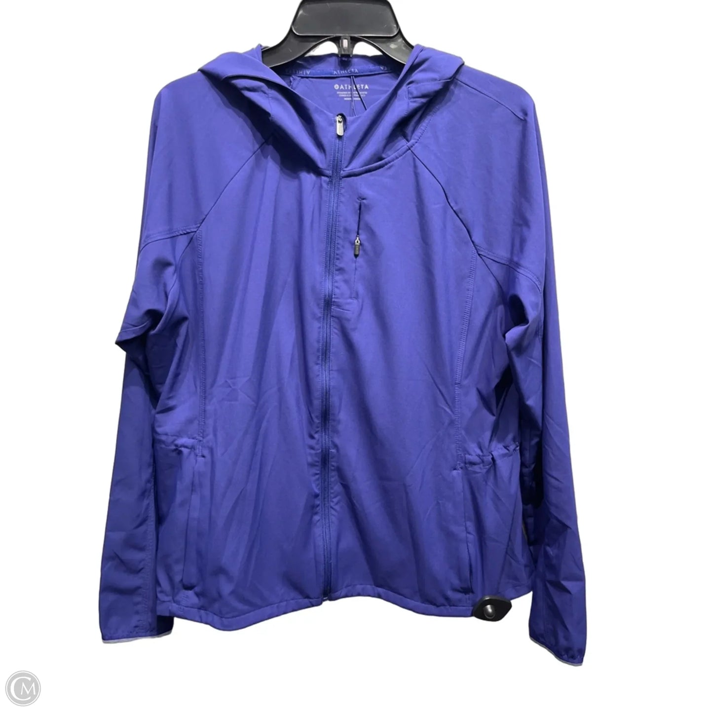 Athletic Jacket By Athleta In Blue, Size: L