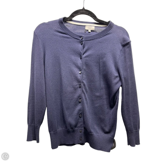 Sweater Cardigan By Crown And Ivy In Navy, Size: Mp
