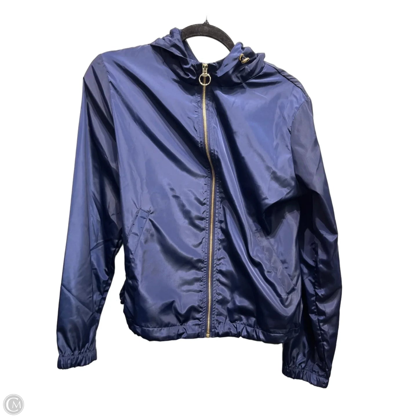 Jacket Windbreaker By Mine In Blue, Size: M
