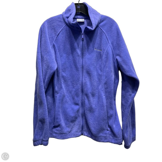 Jacket Fleece By Columbia In Purple, Size: L