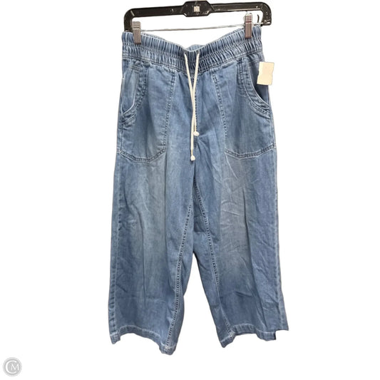 Jeans Wide Leg By Oat In Blue Denim, Size: 4